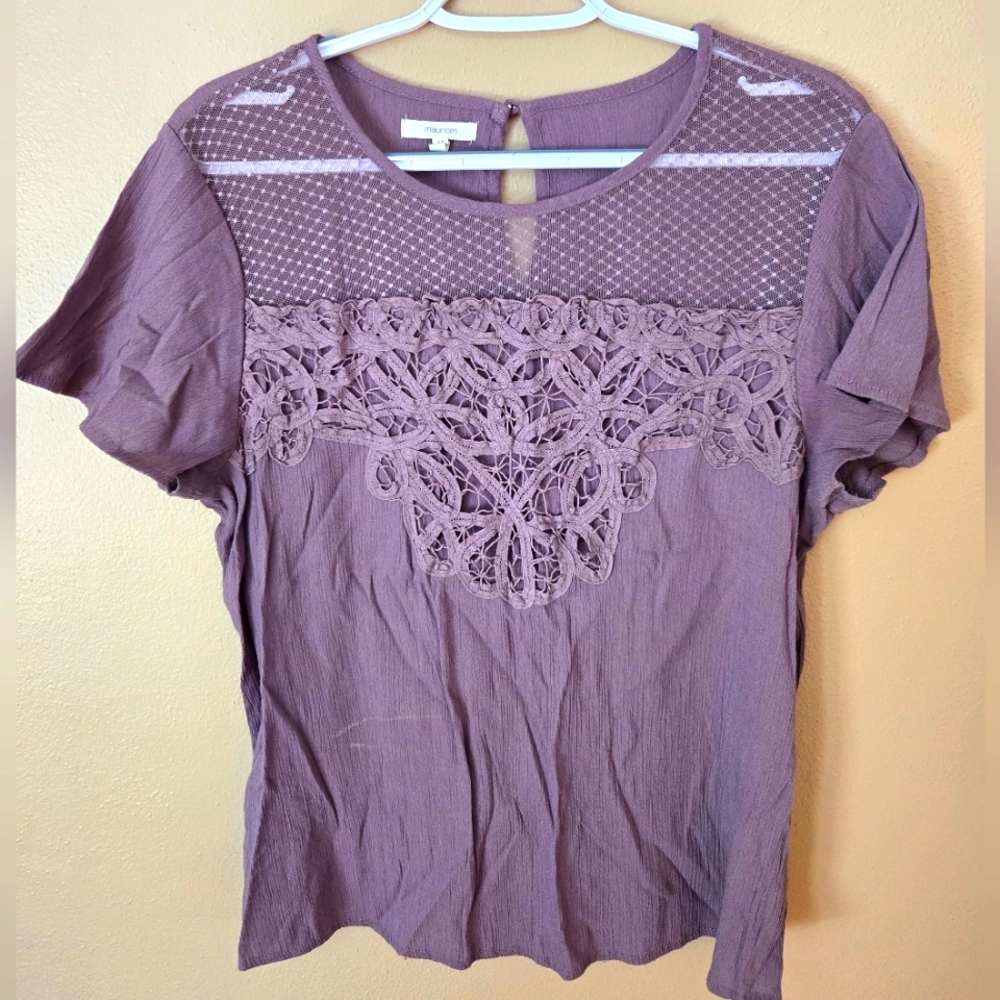 Maurices Purple Blouse